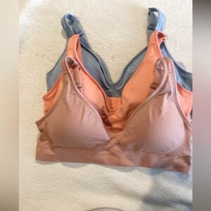 Set of 3 Size Large Sports Bras with Adjustable Straps with Removeable Cups